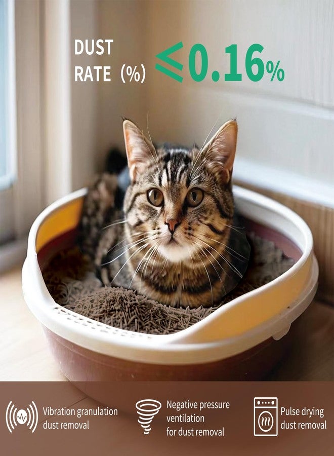 Magicoco Coconut Cat Litter,Natural Plant-Based Clumping Cat Litter,99% Deodorized Odor Control,8X Water Absorption & 98% Solid Clumping,Low Dust & Flushable,Eco-Friendly Cat Sand,10 Pounds(pack of 2) - Image 4