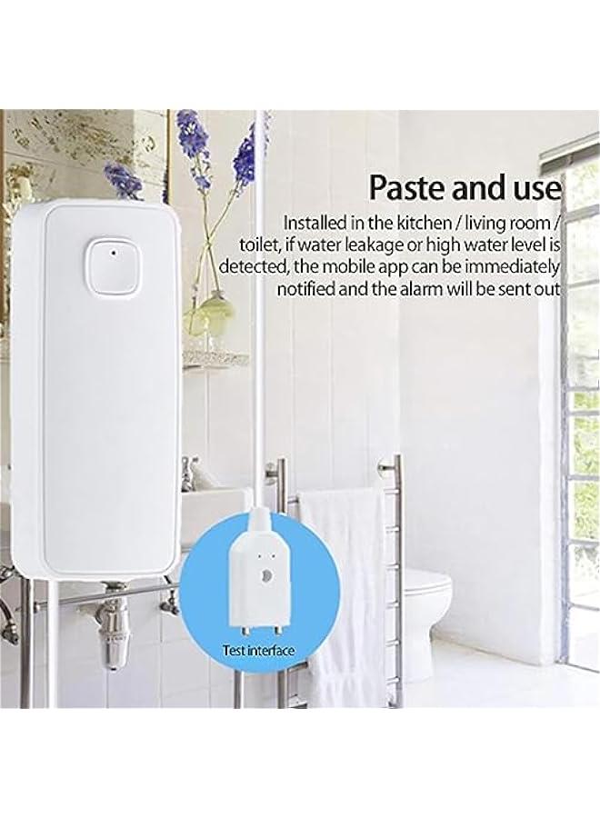 BWSJ Smart Flood Detector, Water Leak Sensor 85DB, WiFi Tuya Smart home Water Level Alarm Detector, Remote Control, atible with Smart Life App - Image 3