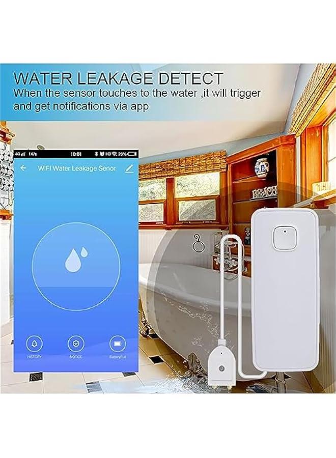 BWSJ Smart Flood Detector, Water Leak Sensor 85DB, WiFi Tuya Smart home Water Level Alarm Detector, Remote Control, atible with Smart Life App - Image 5