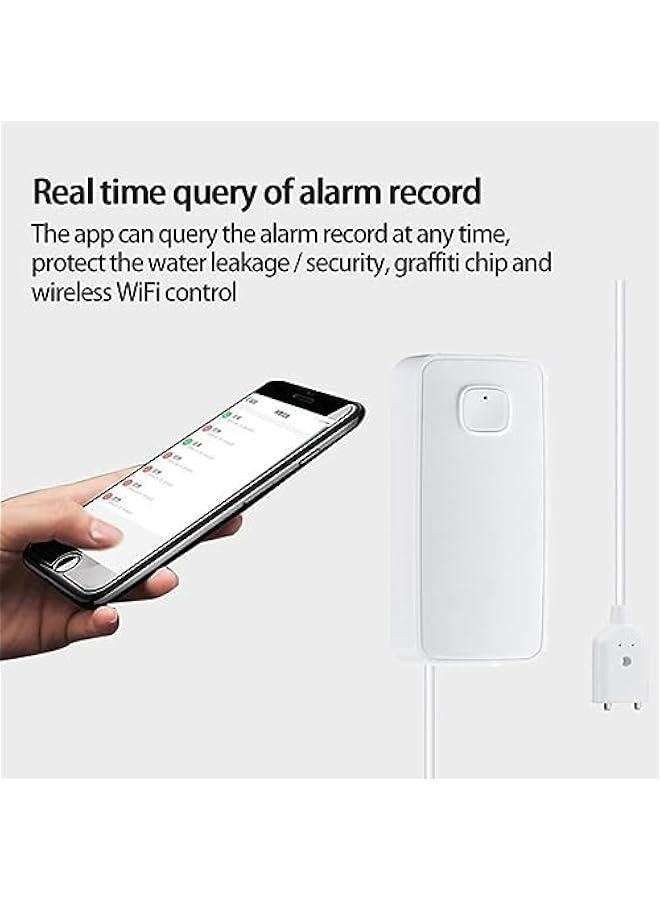 BWSJ Smart Flood Detector, Water Leak Sensor 85DB, WiFi Tuya Smart home Water Level Alarm Detector, Remote Control, atible with Smart Life App - Image 4