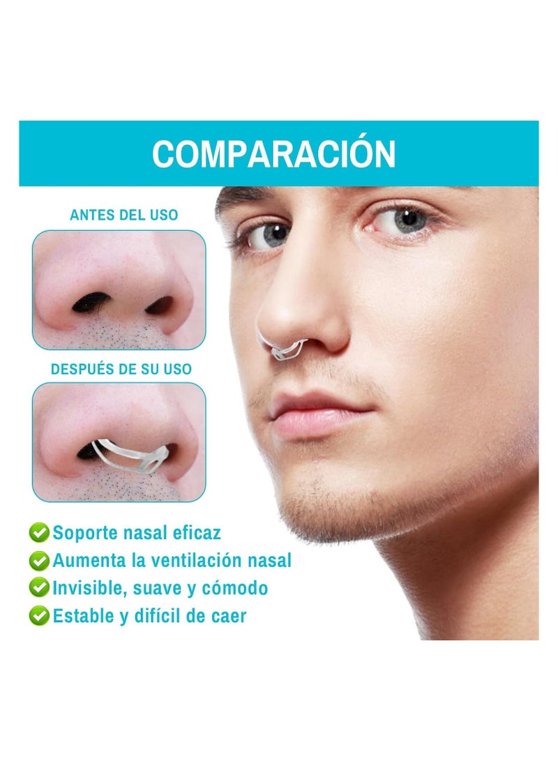 SOLARAE 4 Silicone Mute Nasal Dilator for Snore Reduction - Anti-Snoring Aid Solution - 4 Sizes, Improve Airflow - Breathe Better, Sleep Better, Comfortable Nose Vents, Breathing Aids for Better Sleep - Image 5