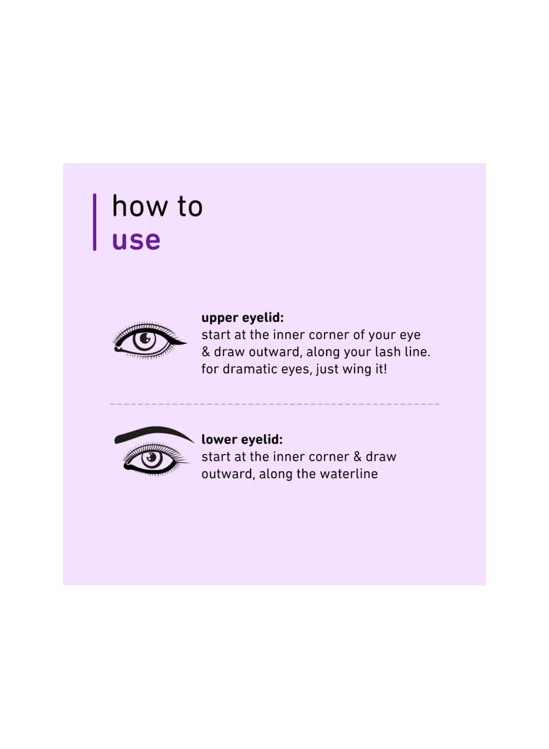 Plum Eye-Swear-By everyday wear kajal black waterproof | Creamy smooth formula | Smudge-proof | Twist up pencil | Creamy smooth glide | Long lasting eye makeup | With Vit E - Image 5