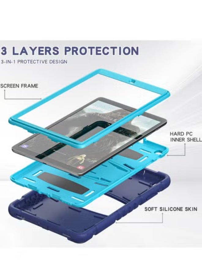 جولف لينك غطاء حماية خلفي من جلف لينك لجهاز سامسونج تاب A T510/T515 مقاس 10.1 بوصة، باللونين الأزرق الداكن والأزرق. - Image 2