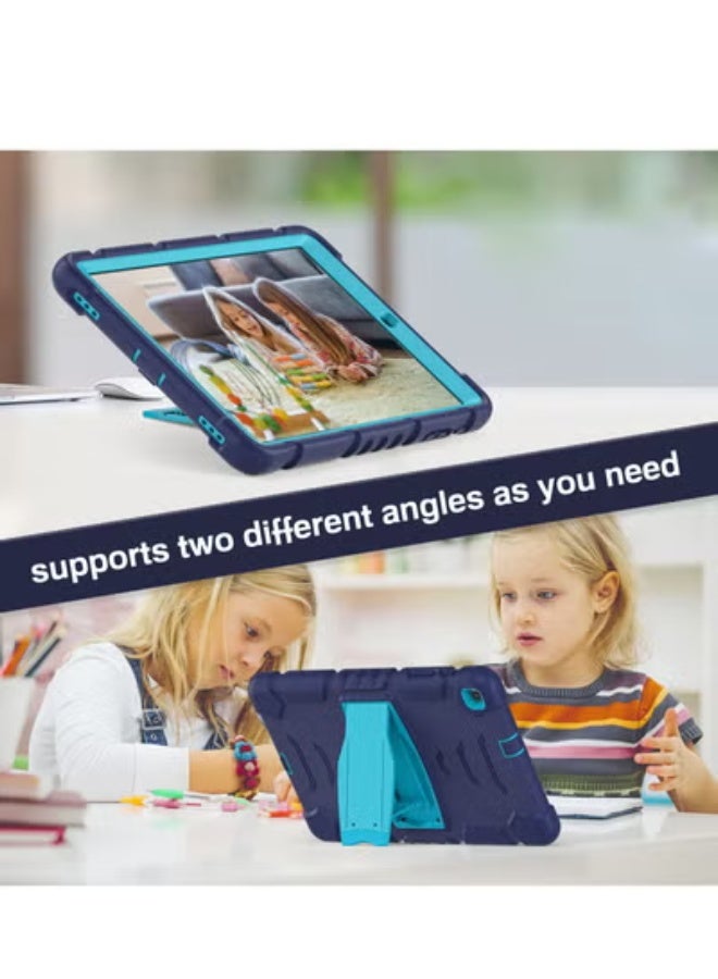 جولف لينك غطاء حماية خلفي من جلف لينك لجهاز سامسونج تاب A T510/T515 مقاس 10.1 بوصة، باللونين الأزرق الداكن والأزرق. - Image 3