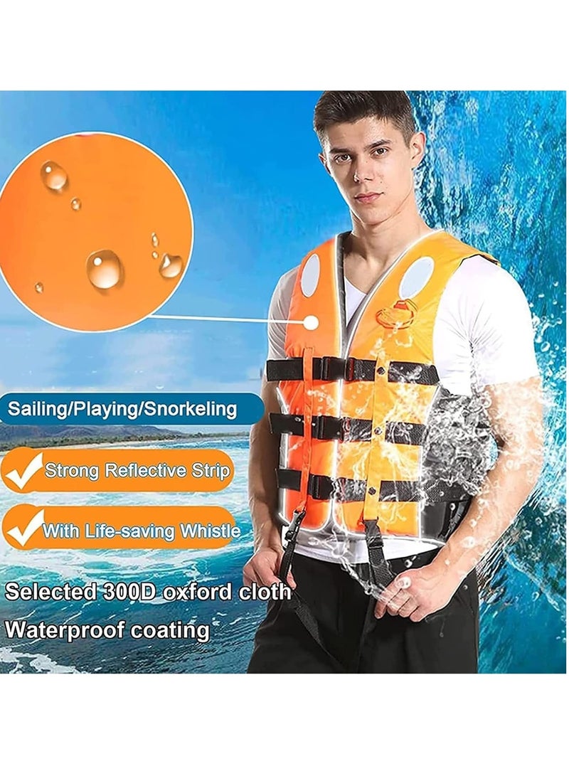 ريبنيو سترة سباحة احدث موديل سترات السلامة مقاس XL (برتقالي) - Image 2