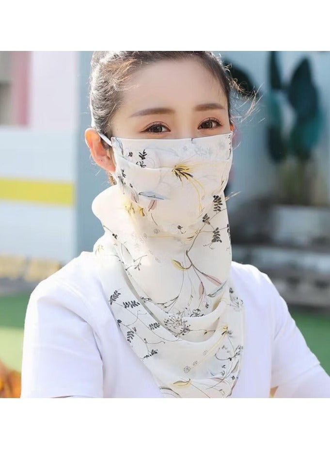 Etertoyle Sun Protection Face Mask Neck Gaiter Breathable Chiffon Veil Bandanas Scarf for Women Outdoor Activities - Image 3