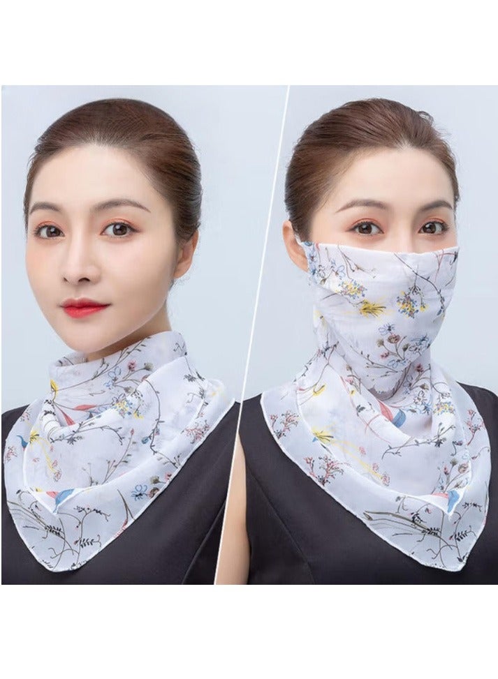 Etertoyle Sun Protection Face Mask Neck Gaiter Breathable Chiffon Veil Bandanas Scarf for Women Outdoor Activities - Image 5
