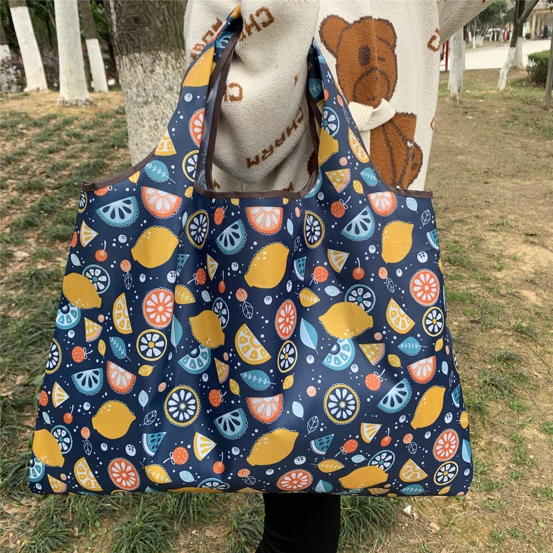 Japanese Cartoon Foldable Environmental Protection Bag Oxford Cloth Environmental Protection Shopping Bag Portable Storage Bag Large Supermarket Shopping Bag - Image 1