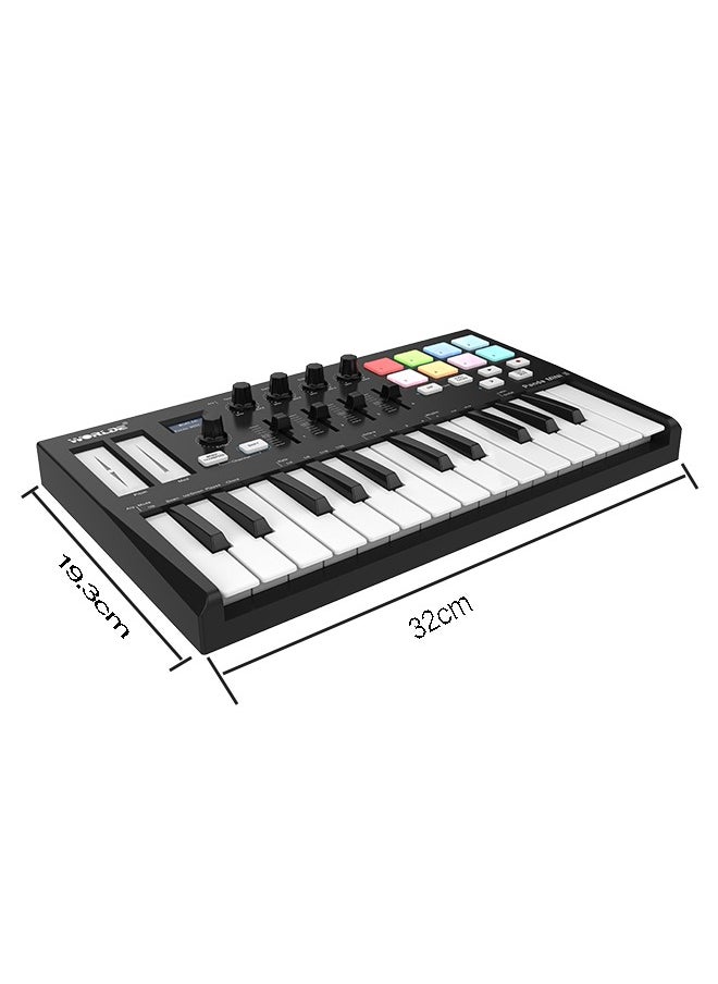 Midi Controller,25 Keys Portable USB Midi Keyboard with RGB Backlit Colorful Drum Bea - pzsku/ZB4376F2ED3C36E0E5C23Z/45/_/1725353510/06b81aa1-cd3a-4618-a9f8-dea013c864d1