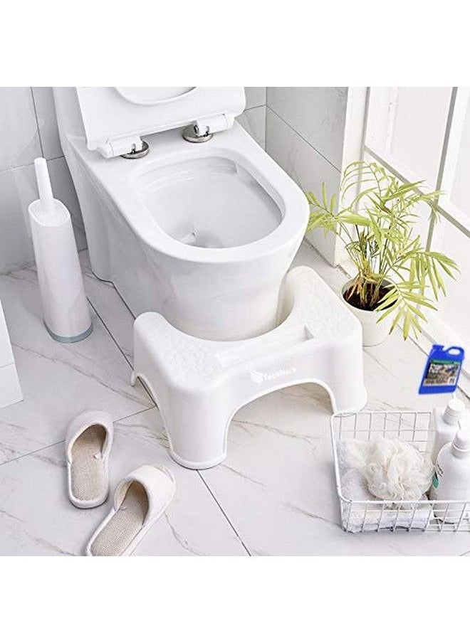 Techhark Dr'S Advise Perfect Posture Plastic Squat Potty Step Stool For Western Toilet Scientific Angle Anti Slip Anti Constipation 19 Cm Height (White)  - Image 3