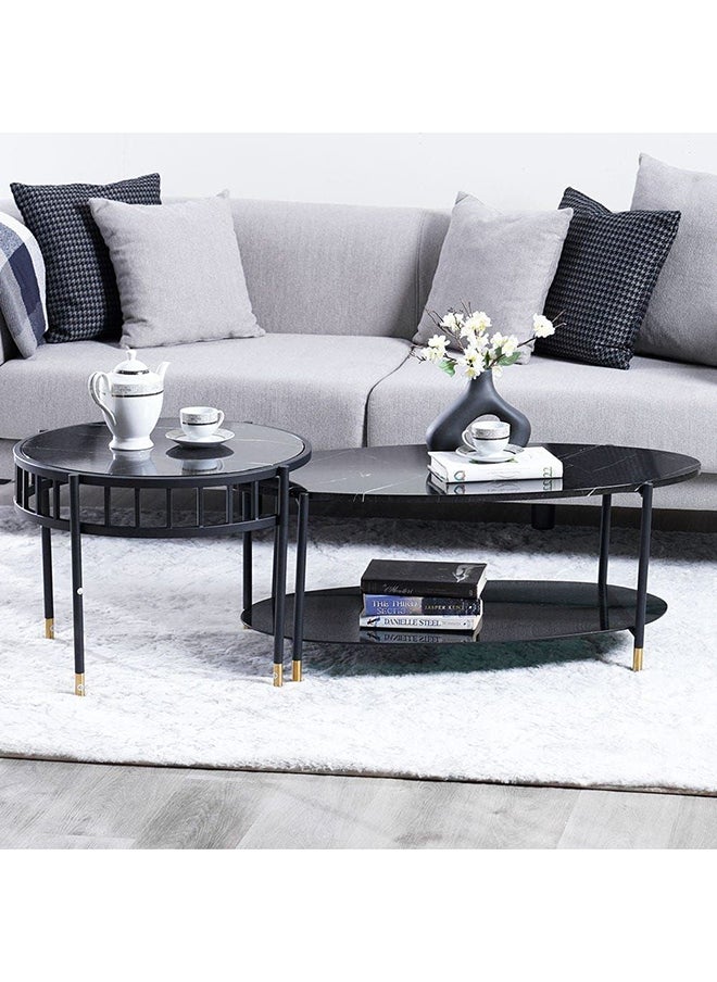 V2 Gibbon Coffee Table Set Multifunctional Living Room Table Space Saving Center Table Modern Design Furniture For Home L 100x50x41 cm Black - pzsku/ZB437B1ACA12003B6024FZ/45/_/1714460193/a2c915f7-fe4a-4d61-a1b6-1bdd79cef27c