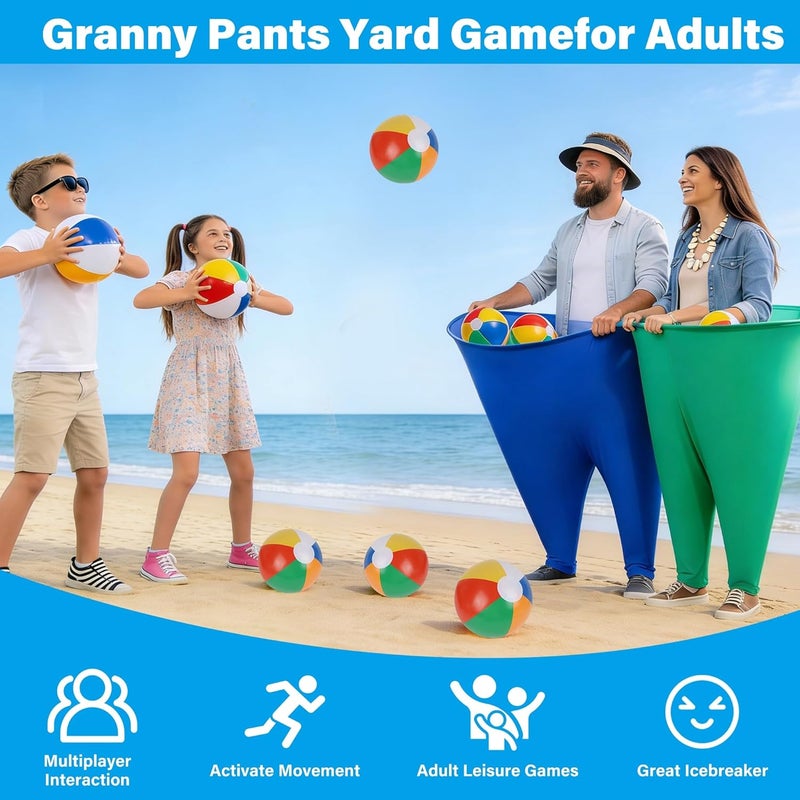 YOFIT 24Pcs Granny Pants Yard Game Set - Outdoor Fun for Adults and Kids - Image 2