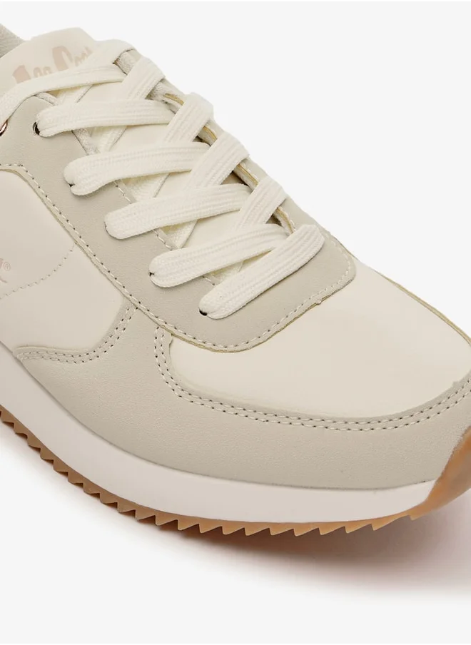Lee Cooper Women's Panelled Sneakers with Lace-Up Closure