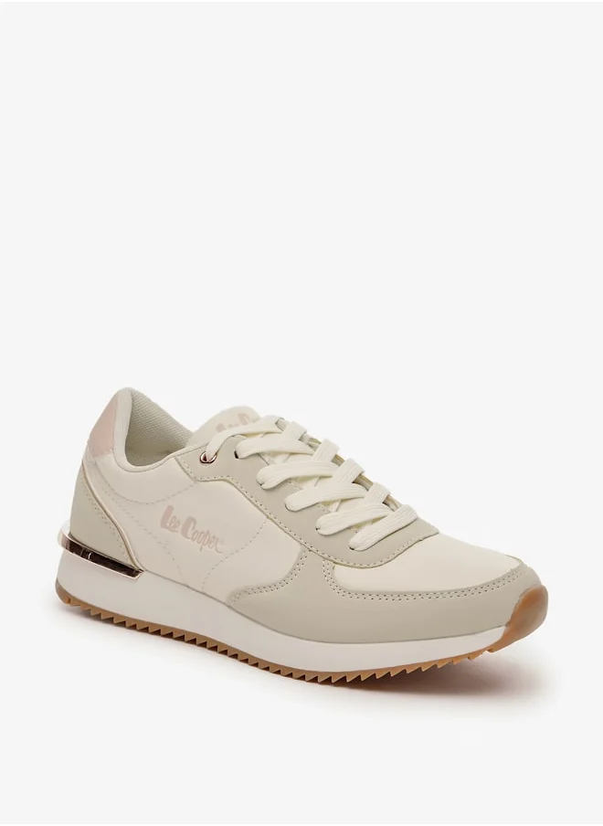 Lee Cooper Women's Panelled Sneakers with Lace-Up Closure