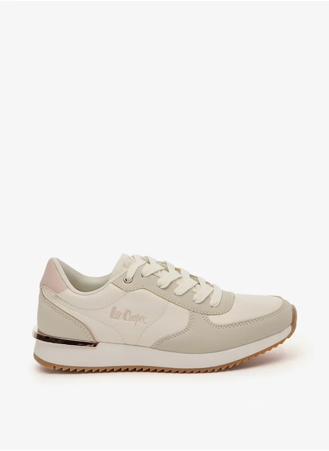 Lee Cooper Women's Panelled Sneakers with Lace-Up Closure