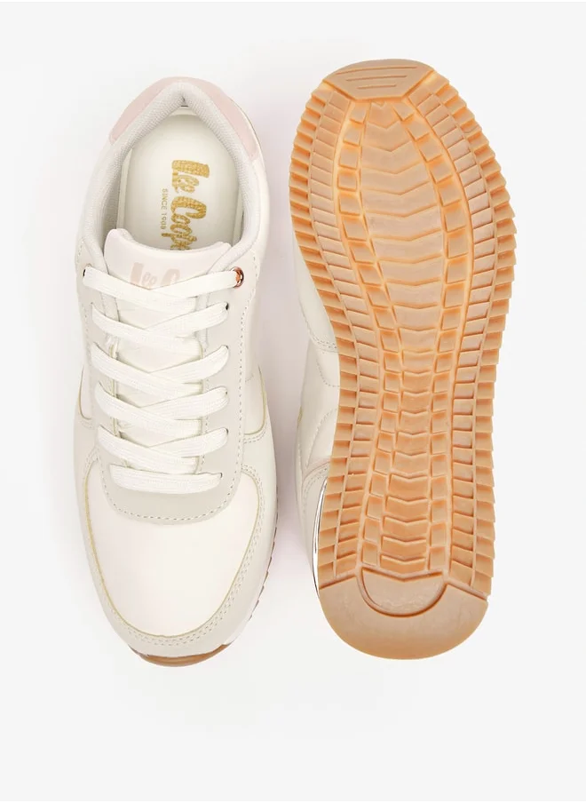 Lee Cooper Women's Panelled Sneakers with Lace-Up Closure