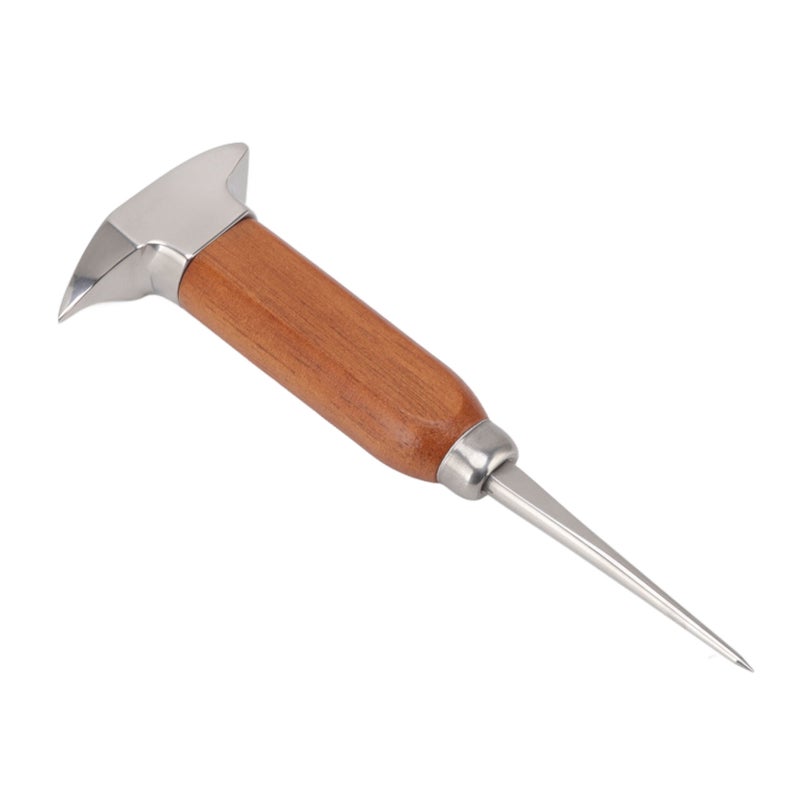 304 Stainless Steel Ice Chisel Wooden Handle Ice Chipper Hand Ice Removal Pick for Home Use - Image 2