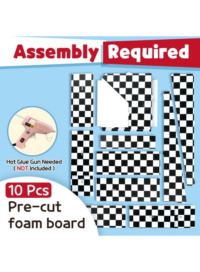 imprsv Marquee Numbers Race Car Birthday-Decorations: 3ft Large Fast One Party Decor Boy 2nd 12th Big Light Up Cardboard Number 2 - Image 3