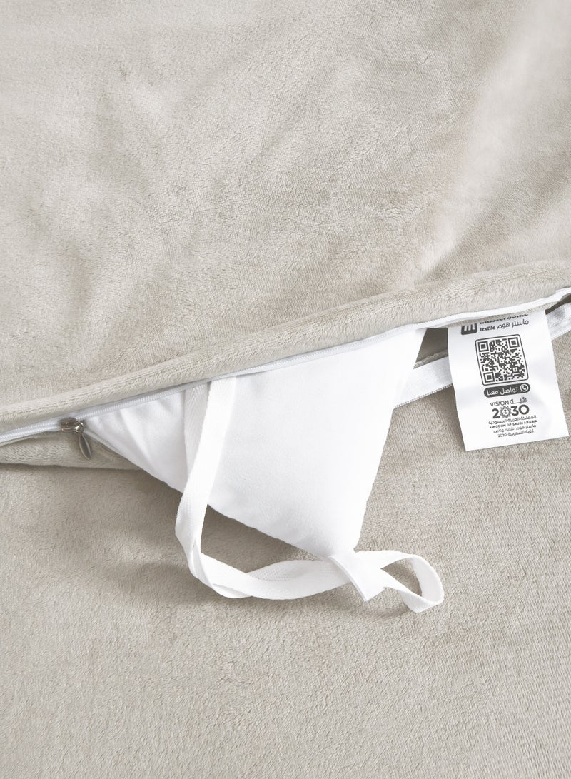 Master Home Textile Velvet Comforter Sets, 7 Pcs King Size, Fits 200 x 200 cm Double Size Bed, With Removable Filling, Soft, Warm - Image 5