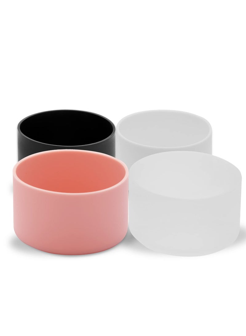 2 pack Silicone Boot For Stanley Quencher Tumbler 30 oz 40 oz, Bottom Boot for Stanley IceFlow Flip 30 20 oz, Protector Sleeve for Water Bottle 12-24oz (pink) - Image 5