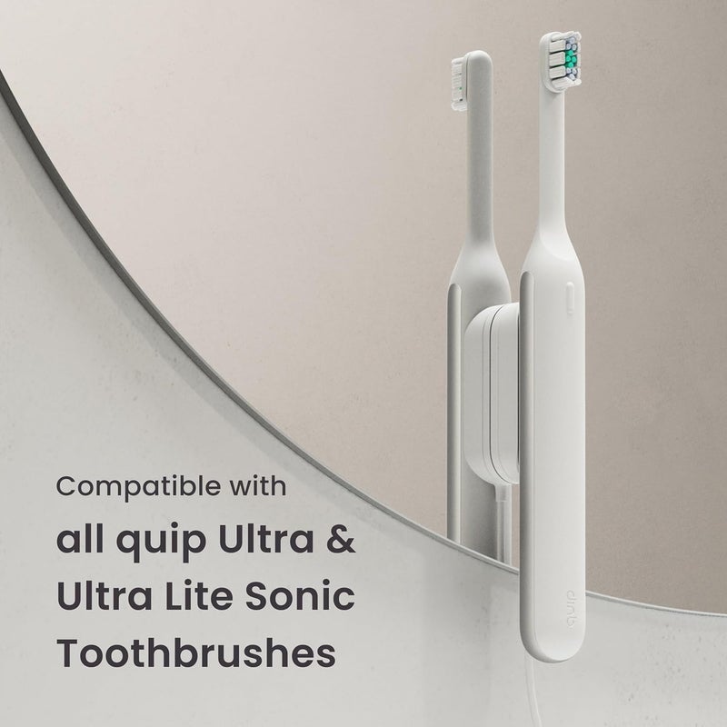 quip Ultra Brush Pod Refill Heads - 4 Pack - Verified Brush Head Refills for Sonic Electric Toothbrushes - Soft Bristles, Compact - Last 3 Months Each - White - Image 5