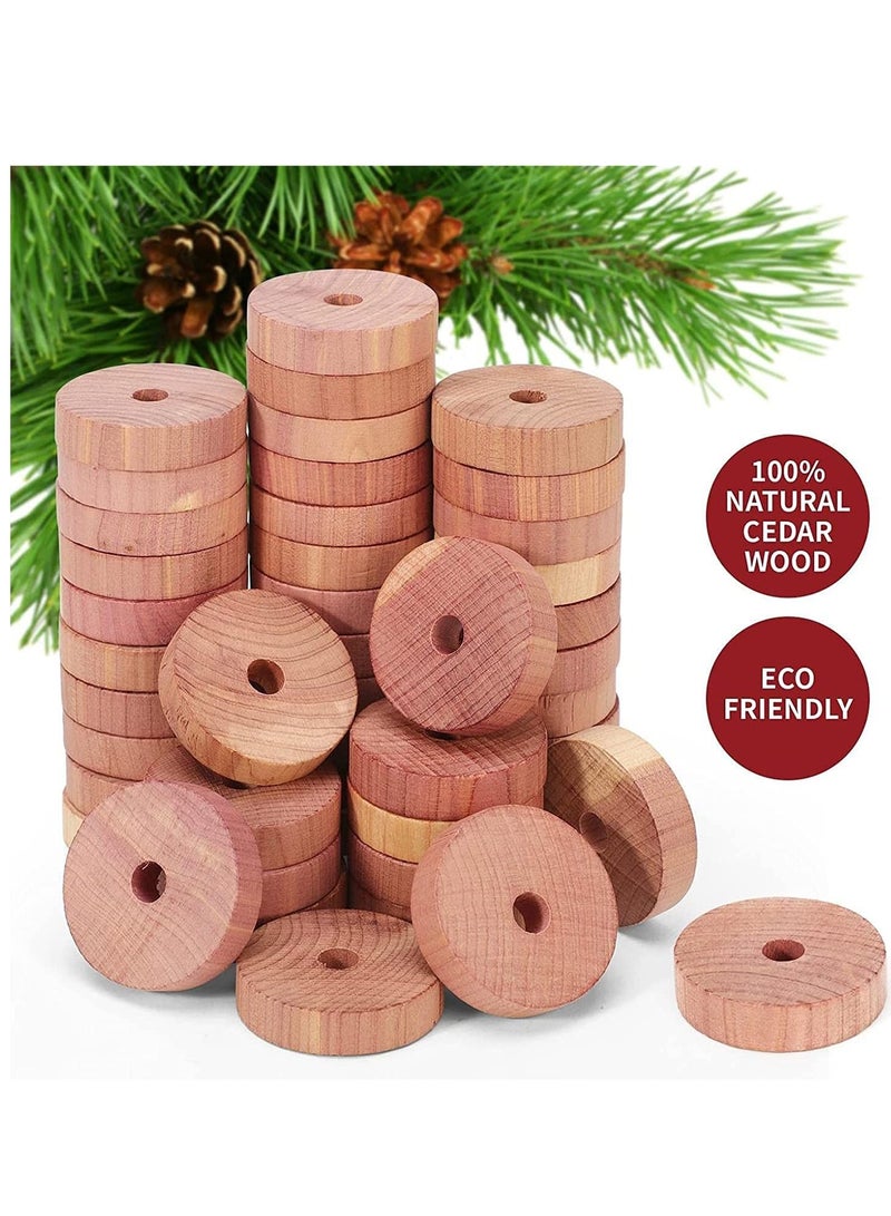 Y&D Cedar Wood Rings Moth Repellent Organic Chemical-Free Anti-Mite Mold Agent Hanging Blocks  - Image 5
