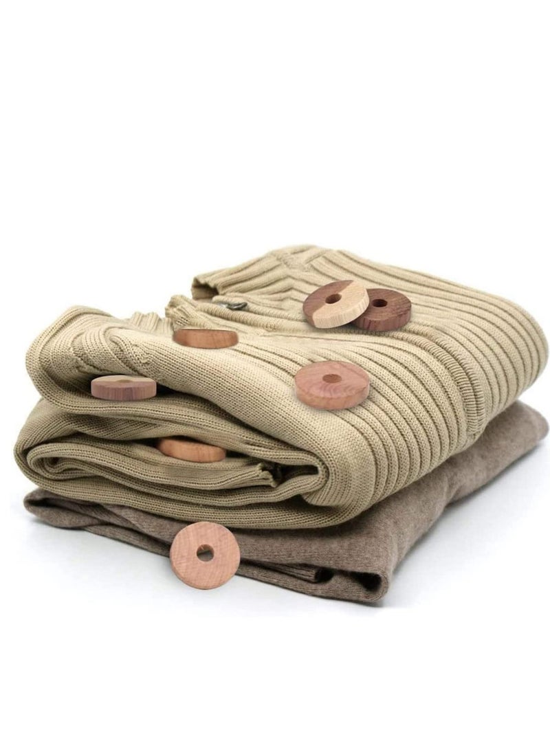 Y&D Cedar Wood Rings Moth Repellent Organic Chemical-Free Anti-Mite Mold Agent Hanging Blocks  - Image 3