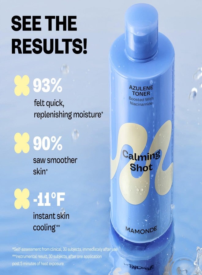 MAMONDE Calming Shot Blue Chamomile Azulene Toner | Soothing, Hydrating Non-Comedogenic Korean Skincare Toner | Best for Oily/Combo Skin - Image 4