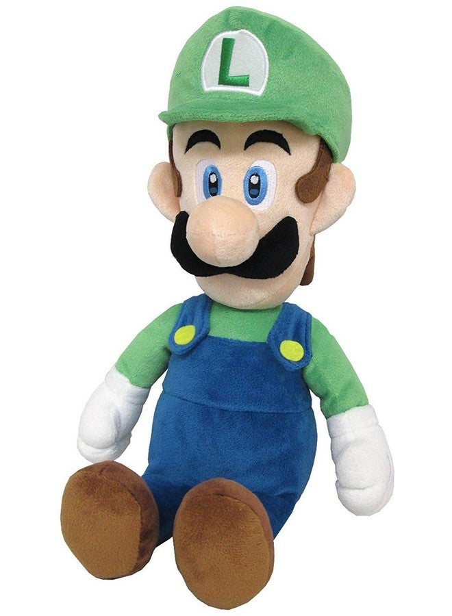 Little Buddy 1584 Super Mario All Star Collection - 1584 - Luigi Medium Stuffed Plush, 15", Multi-Colored - Image 1