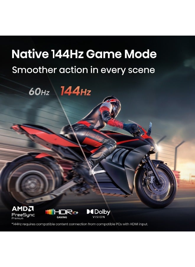هايسنس تلفاز ذكي 55 بوصة 4K QLED 55E8S، Dolby Vision Atmos، 144Hz VRR، Mini LED، وضع الألعاب Pro، سطوع نموذجي 500 نيت، تحديث نظام التشغيل لمدة 8 سنوات - Image 4
