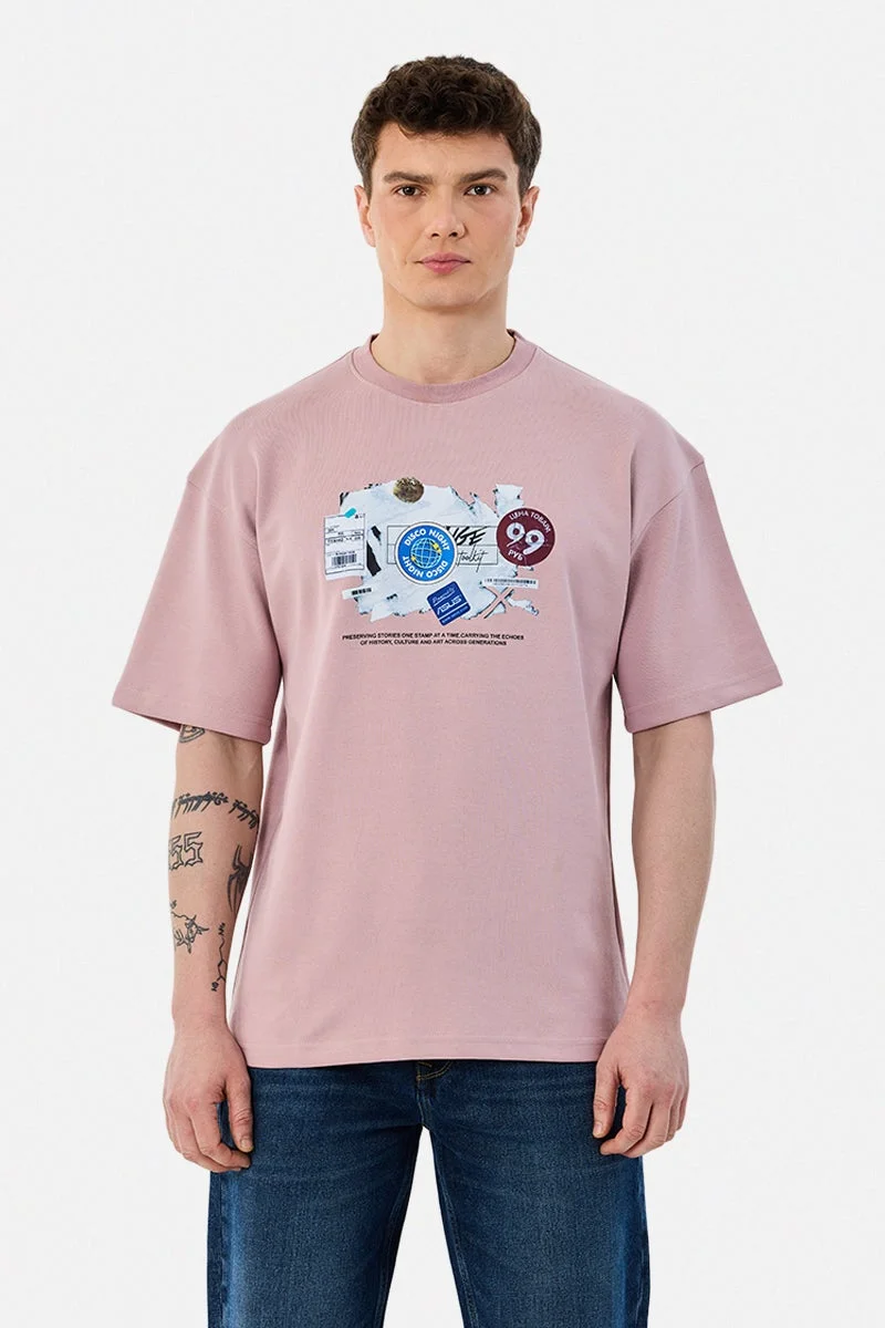 سنيتش Oversized Graphic T-Shirt