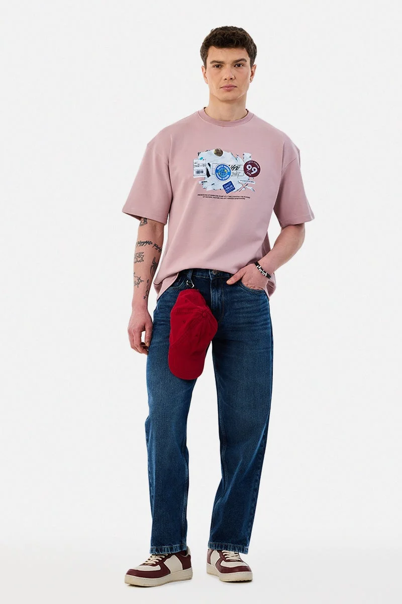 سنيتش Oversized Graphic T-Shirt