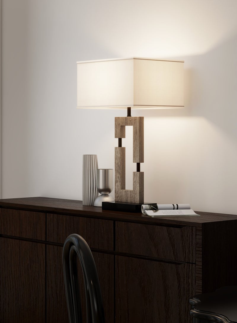 DREAMSIDEA طقم مصابيح طاولة رمادية لغرفة المعيشة طقم من 2، مصباح جانبي ريفي كلاسيكي ريفي لغرفة النوم مدخل المنضدة - Image 3