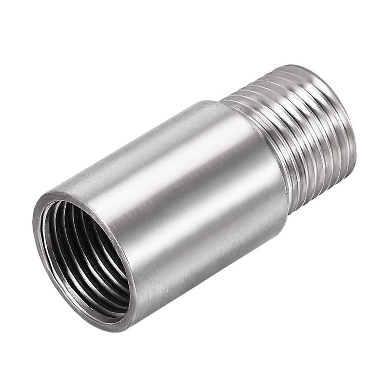 2 Pcs CP Extension Nipple Heavy duty Stainless Steel Connection Extender Pipe Extension 12 Male to 12 Female Thread 2 inch - Image 2