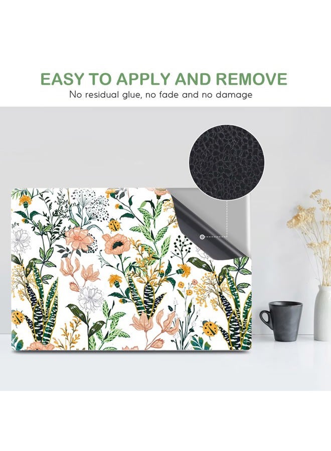 DINKY Laptop Skin Sticker Decal, 16" 16.5” 17” 17.3 inch Laptop Universal Reusable Vinyl Skin Stickers Art Cover Decal Notebook PC Personalized Protector (White Flor) - Image 5