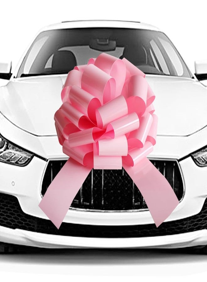 HQJAXJ 20 Inch Big Car Bow,1 Pc Giant Present Bow for Large Gift Wrapping New Houses Huge Present Birthday Christmas Decor (Pink) - Image 1