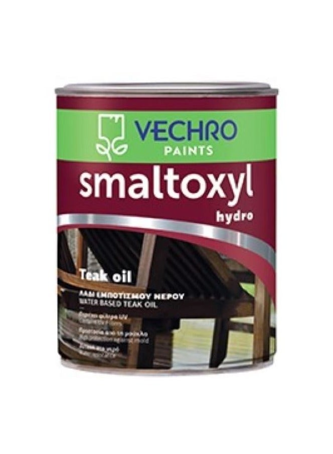 Vechro Teak Oil Smaltoxyl Hydro - Special modified oil combined with water repellant wax - Water Resistnat, UV Resistant, Deeply penetrating and Protecting wood furniture - Image 1