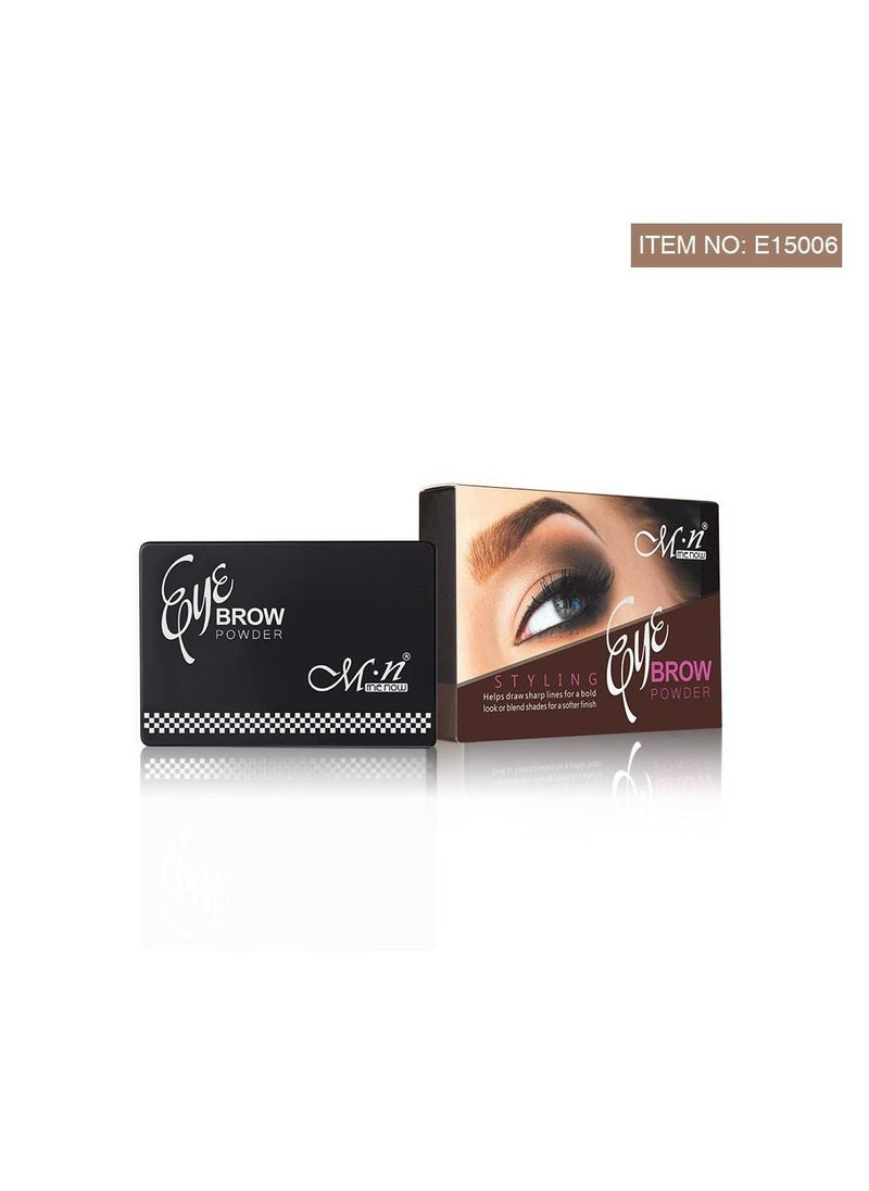 Mn Eyebrow Cake Make Up With Brush Brown/Black  - Image 2