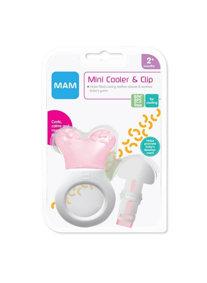 MAM Baby Toys Teething Toys Mini Cooler Teether With Clip Girl 2+ Months 1 Count (7172 012 0 1)  - Image 2