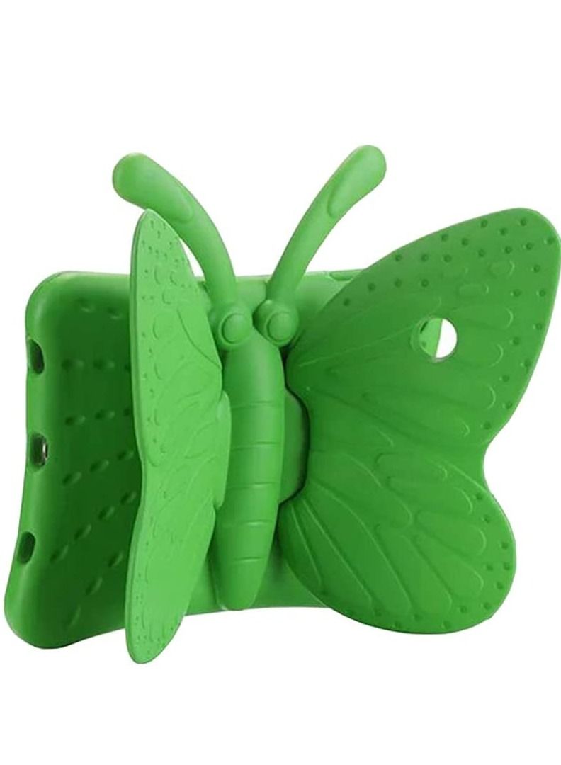 iPad 6th Generation Case for Kids, iPad 9.7 inch Case, Light Weight Shockproof EVA Foam Protective Tablet Stand Cover Holder for Apple iPad Air/Air 2 iPad 9.7 2017/2018 - Cute Butterfly,Green - Image 3