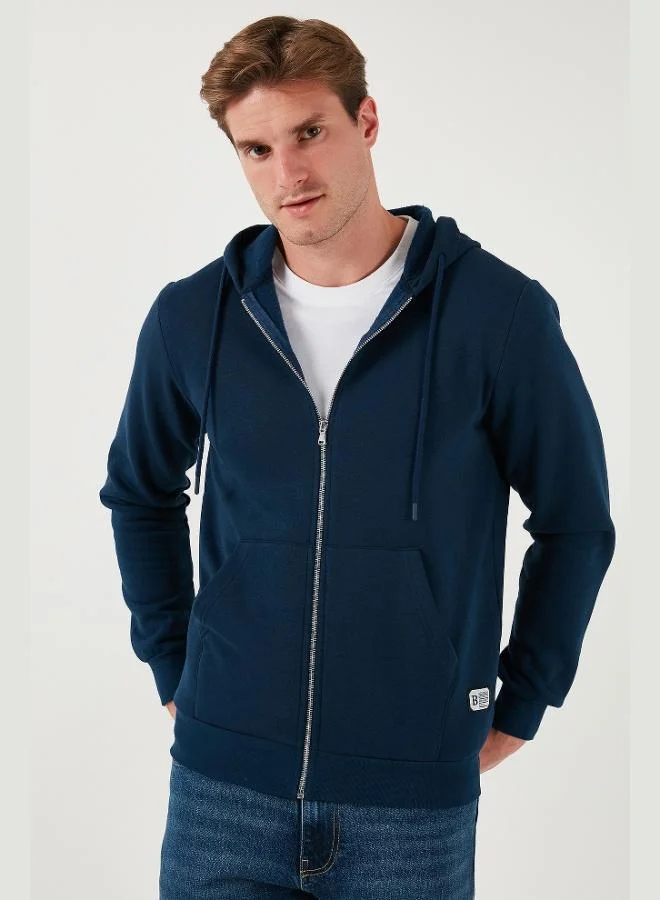 Buratti  Buratti Regular Fit Hooded Zip-Up, Fleece-Lined, Soft Brushed Winter Sweatshirt for Men 5905340 for Men | Best Price UAE