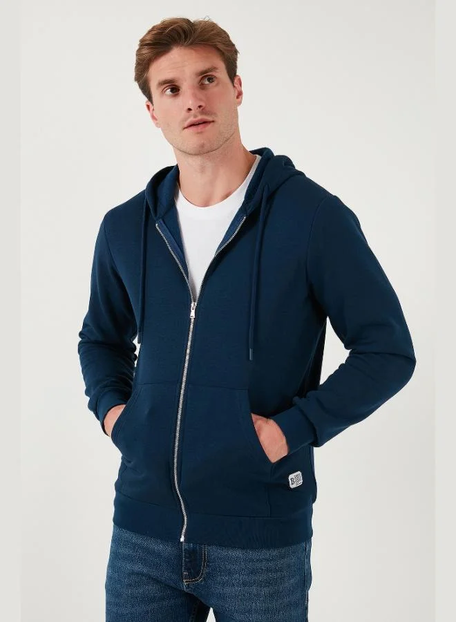 Buratti  Buratti Regular Fit Hooded Zip-Up, Fleece-Lined, Soft Brushed Winter Sweatshirt for Men 5905340 for Men | Best Price UAE