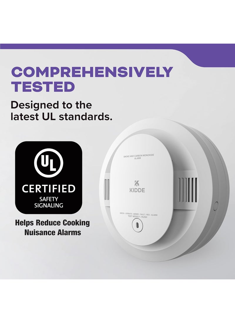 Kidde Kidde Smoke  Carbon Monoxide Detector AA Battery Powered LED Warning Light Indicators 2 Pack  - Image 5