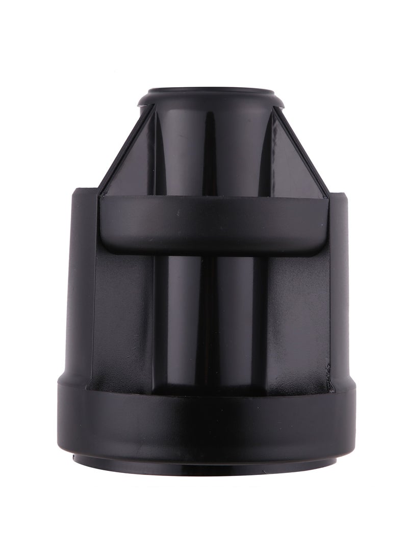 ديلي منظم مكتب دوار E38250A، φ110×170 مم، أسود، مادة HIPS متينة، 5 حجيرات، قاعدة دوارة - Image 2