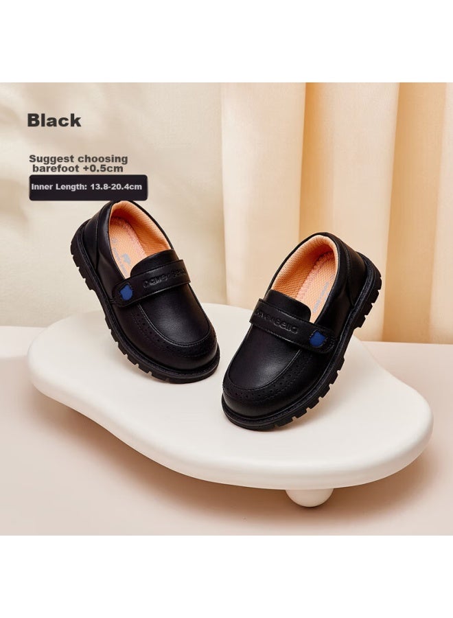 Dave & Bella Davebella Children's Leather Shoes, Boys' Black Dress Shoes, Performance Shoes, Girls' Shoes For Spring And Autumn - Image 2