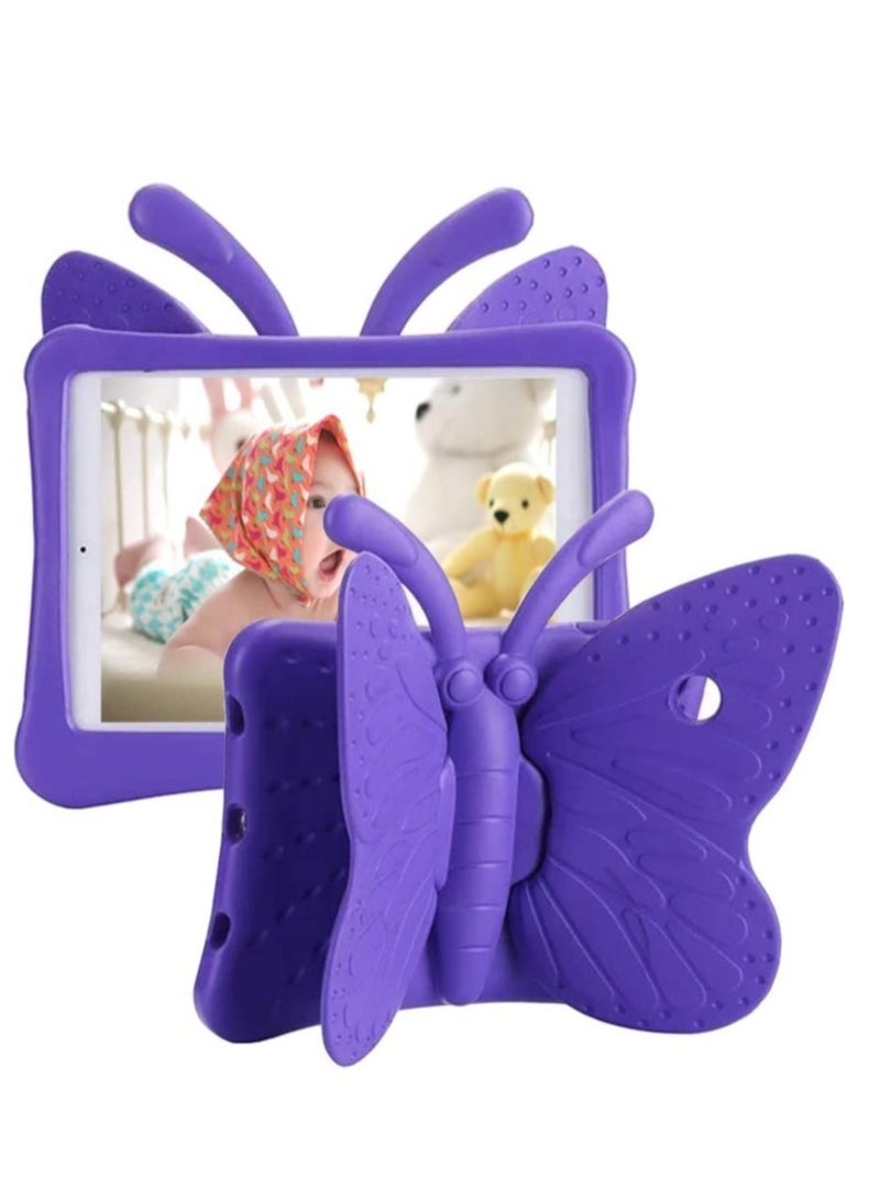 ELTRAZONE حافظة آيباد للأطفال الجيل السادس حافظة آيباد الجيل الخامس، حافظة آيباد إير 2 للأطفال تصميم فراشة لطيف حماية فائقة من الصدمات غلاف من رغوة EVA مع حامل لحماية آيباد إير/إير 2 9.7 بوصة 2017/2018 - Image 1