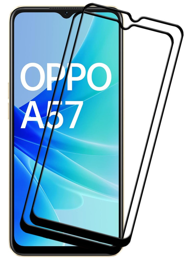 ACLIX 2 Pieces Antistatic ESD Dustproof Premium Quality High Definition Tempered Glass Screen Protector Designed For Oppo A57 - Image 1