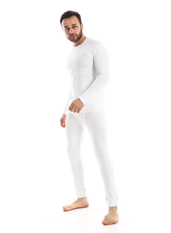 Red Cotton Thermal Sets For Men - White - Image 2