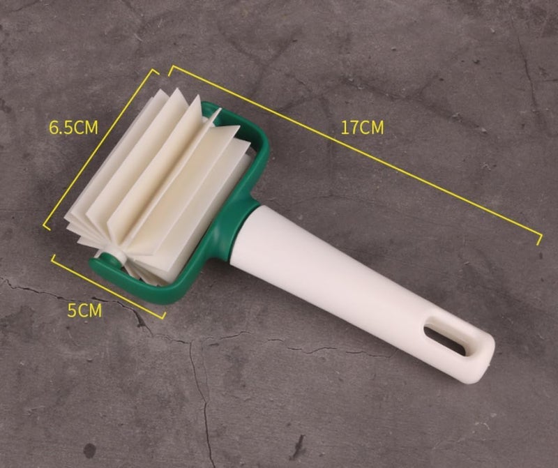 FITTO 2pcs Roller Wheel Baking Tool - Dough Roller Cutter for Even Dough - Non-Toxic PP Material, Green & White Rolling Pin for Cookies, Pastries, Pizza, & More - Image 4