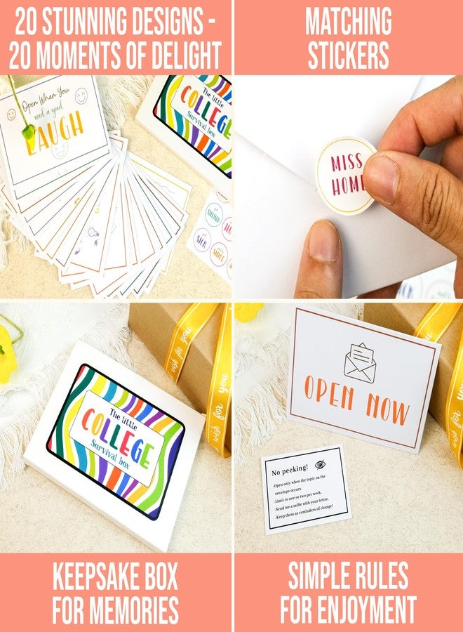 STOFINITY Open When Envelopes For College Student Gifts - 20 Open When Letters Kit For Daughter, Going Away To College Gifts For Girls, Back To School Gift For Boyfriend - Image 3